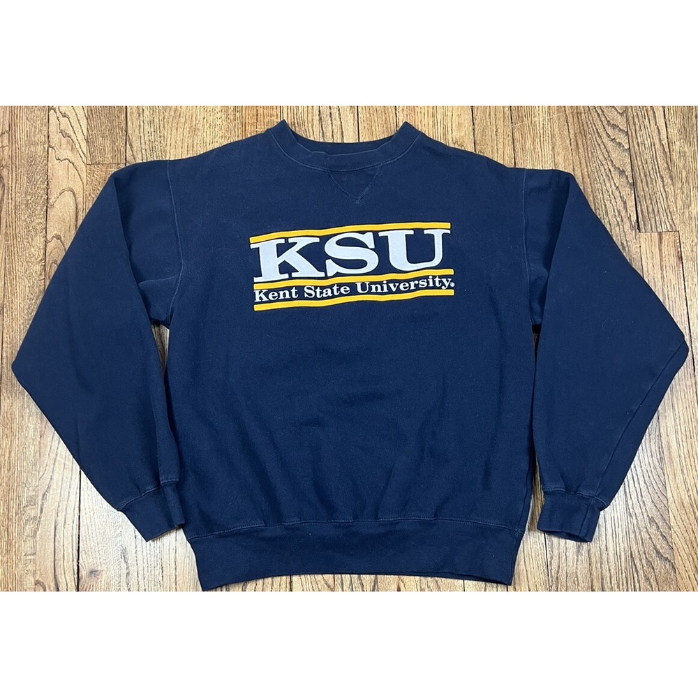 Vintage Kent State University Embroidered Spellout Crewneck Sweatshirt‎ Medium